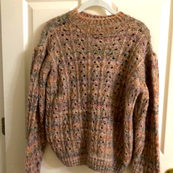 Pink Puffy Italian Sweater - Picture 1 of 3